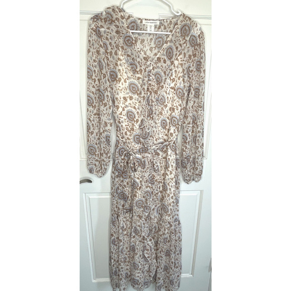 Lucky Brand Dresses & Skirts - Lucky Brand Women’s Bohemian Ruffle Maxi Dress Size S Floral Cottage Peasant